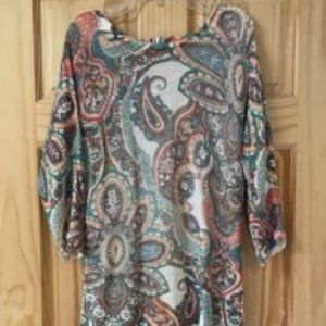 Chico's thin floral light shaded sweater